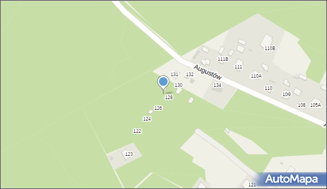 Augustów, Augustów, 129, mapa Augustów