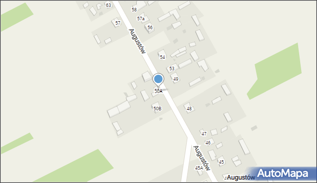 Augustów, Augustów, 50A, mapa Augustów