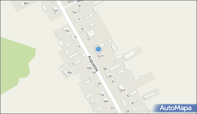 Augustów, Augustów, 71, mapa Augustów
