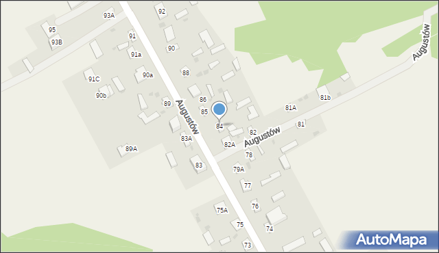 Augustów, Augustów, 84, mapa Augustów
