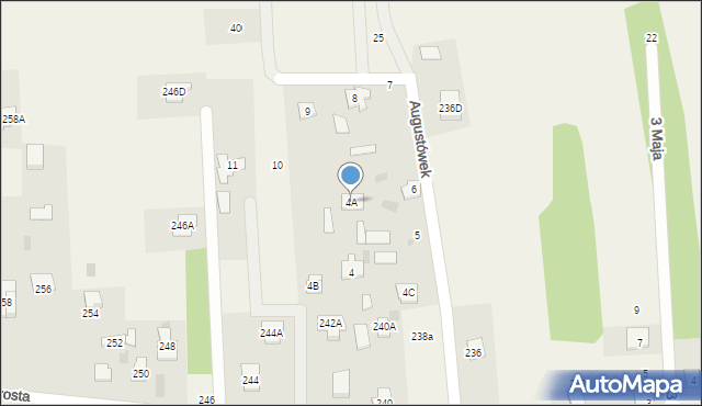 Augustówek, Augustówek, 4A, mapa Augustówek