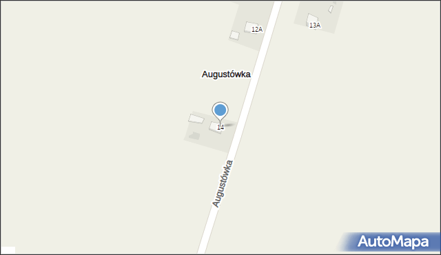 Augustówka, Augustówka, 14, mapa Augustówka