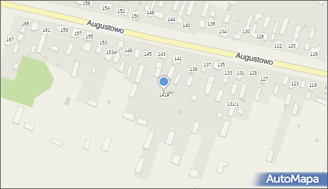 Augustowo, Augustowo, 141a, mapa Augustowo