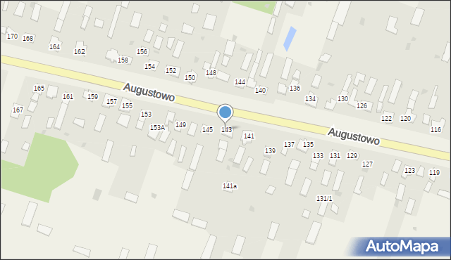 Augustowo, Augustowo, 143, mapa Augustowo