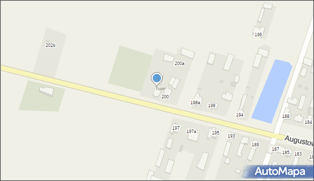 Augustowo, Augustowo, 202, mapa Augustowo
