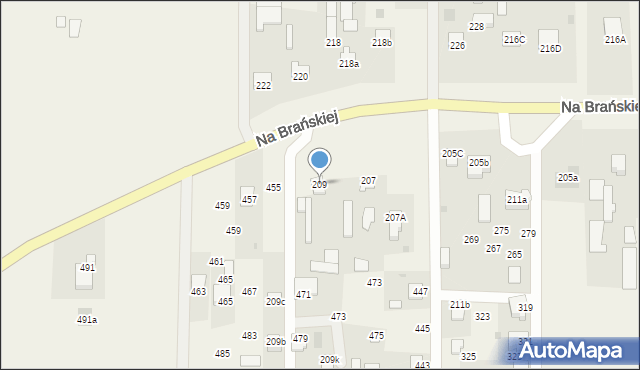 Augustowo, Augustowo, 209, mapa Augustowo