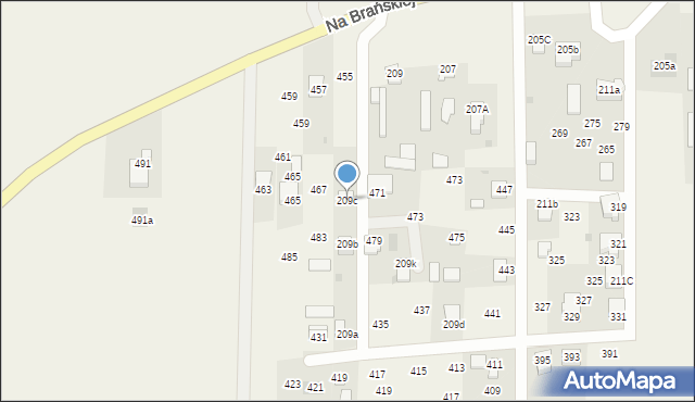 Augustowo, Augustowo, 209c, mapa Augustowo