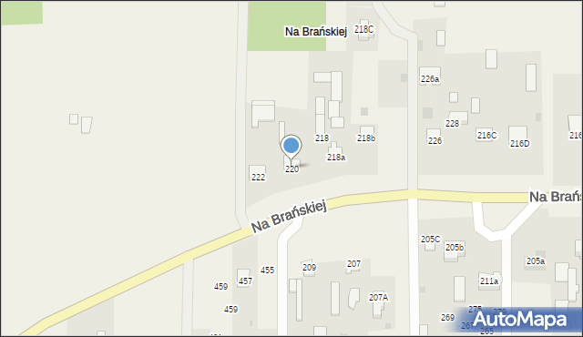 Augustowo, Augustowo, 220, mapa Augustowo