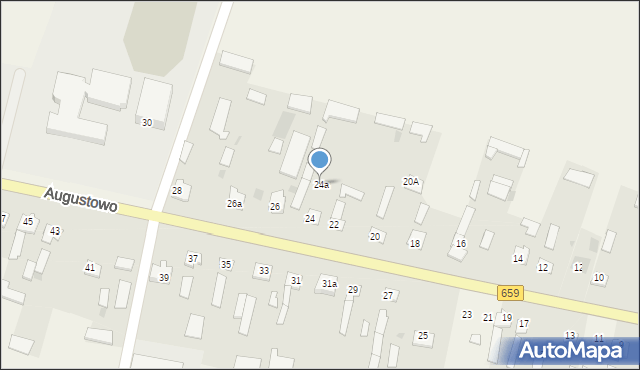 Augustowo, Augustowo, 24a, mapa Augustowo
