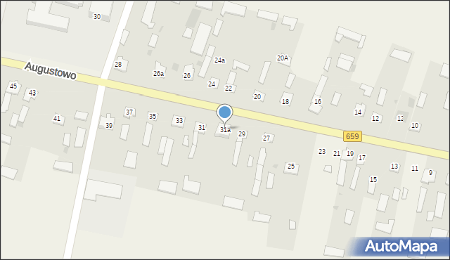 Augustowo, Augustowo, 31a, mapa Augustowo