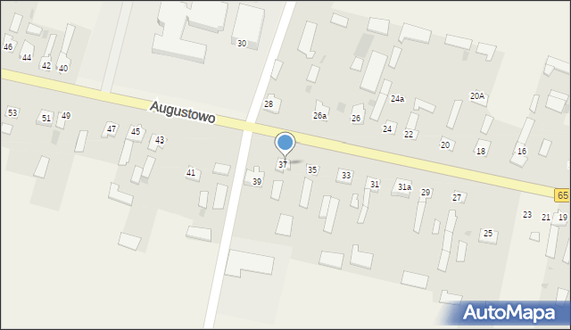 Augustowo, Augustowo, 37a, mapa Augustowo