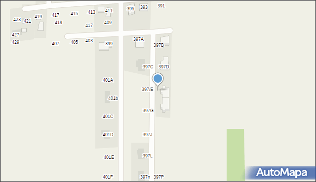 Augustowo, Augustowo, 397F, mapa Augustowo