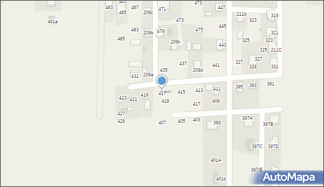 Augustowo, Augustowo, 417, mapa Augustowo