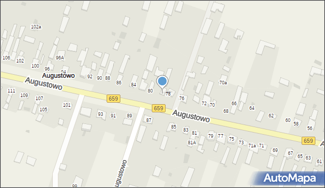Augustowo, Augustowo, 78/4, mapa Augustowo