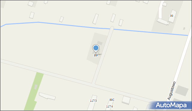 Augustowo, Augustowo, 89f, mapa Augustowo
