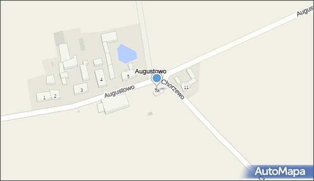 Augustowo, Augustowo, 5a, mapa Augustowo