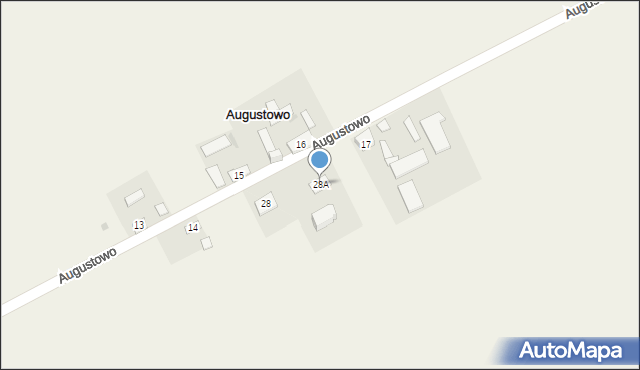 Augustowo, Augustowo, 28A, mapa Augustowo