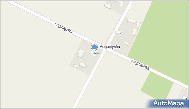 Augustynka, Augustynka, 12, mapa Augustynka
