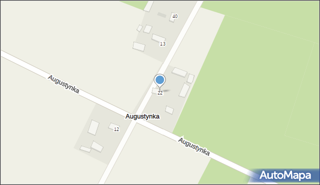 Augustynka, Augustynka, 22, mapa Augustynka