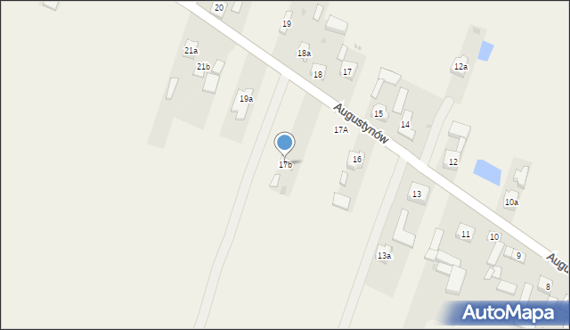 Augustynów, Augustynów, 17b, mapa Augustynów