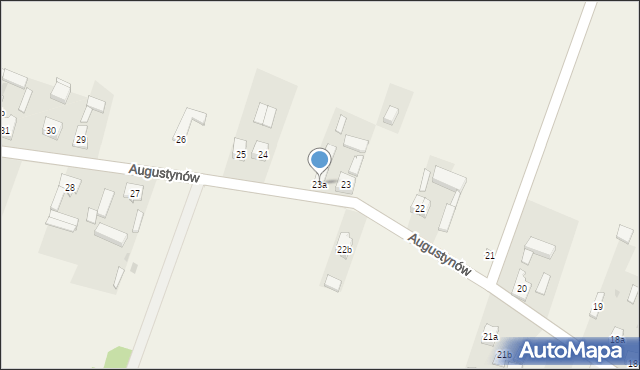 Augustynów, Augustynów, 23a, mapa Augustynów