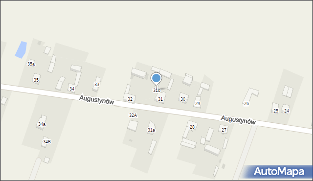 Augustynów, Augustynów, 31b, mapa Augustynów