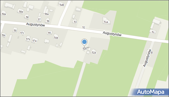 Augustynów, Augustynów, 52b, mapa Augustynów