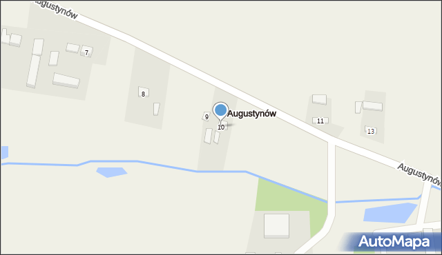 Augustynów, Augustynów, 10, mapa Augustynów
