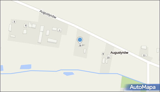 Augustynów, Augustynów, 8, mapa Augustynów