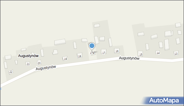 Augustynów, Augustynów, 17a, mapa Augustynów