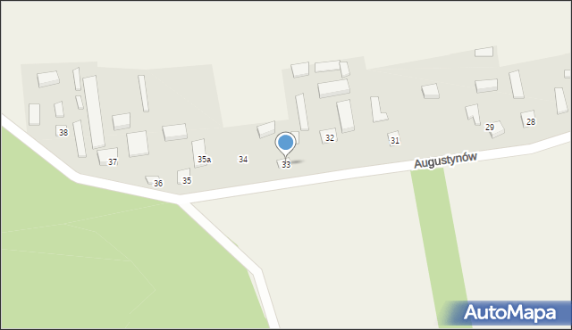 Augustynów, Augustynów, 33, mapa Augustynów
