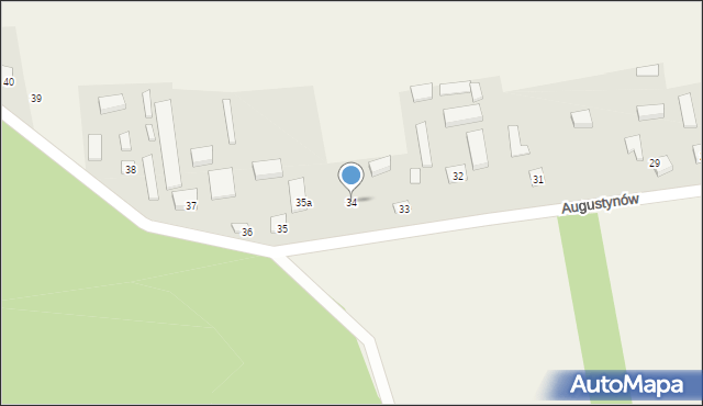 Augustynów, Augustynów, 34, mapa Augustynów