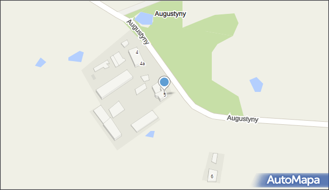 Augustyny, Augustyny, 5, mapa Augustyny