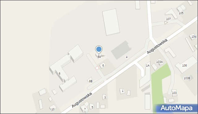 Bargłów Kościelny, Augustowska, 8A, mapa Bargłów Kościelny