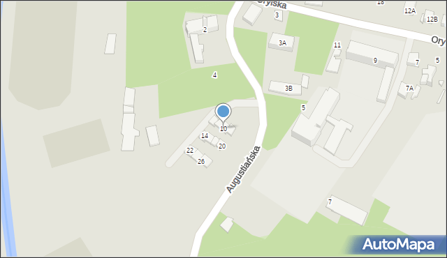 Ciechanów, Augustiańska, 10, mapa Ciechanów