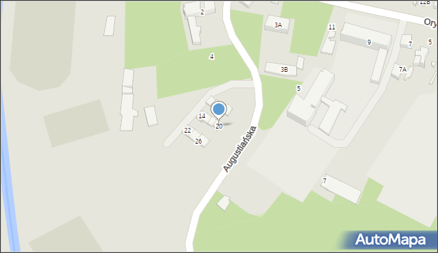 Ciechanów, Augustiańska, 20, mapa Ciechanów