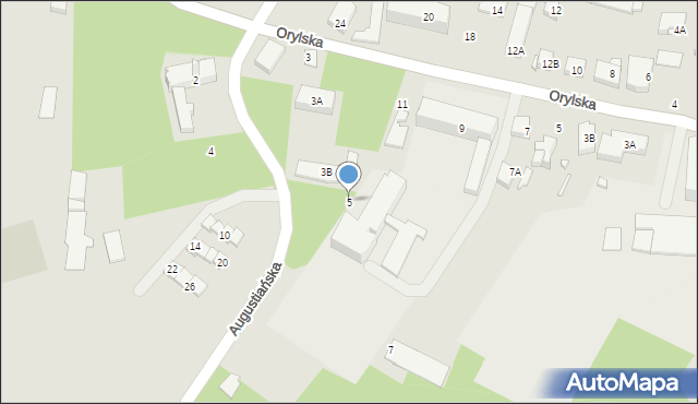 Ciechanów, Augustiańska, 5, mapa Ciechanów
