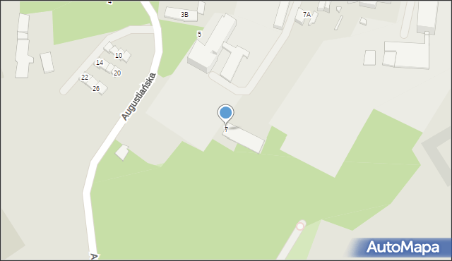 Ciechanów, Augustiańska, 7, mapa Ciechanów