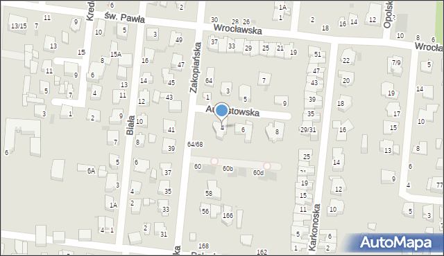 Częstochowa, Augustowska, 4, mapa Częstochowy