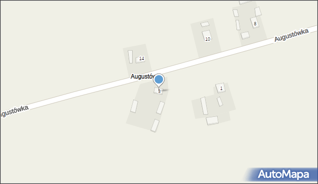 Drelów, Augustówka, 3, mapa Drelów
