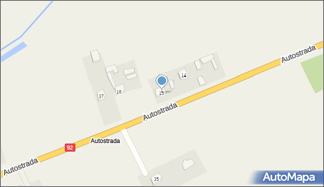 Grzegorzew, Autostrada, 15, mapa Grzegorzew