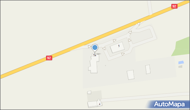 Grzegorzew, Autostrada, 5a, mapa Grzegorzew