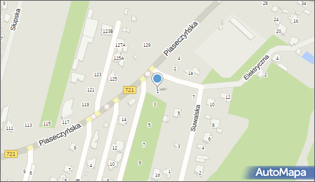 Konstancin-Jeziorna, Augustowska, 1, mapa Konstancin-Jeziorna