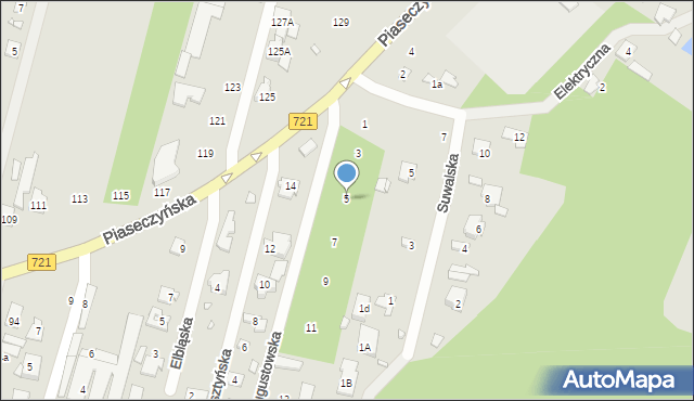 Konstancin-Jeziorna, Augustowska, 5, mapa Konstancin-Jeziorna