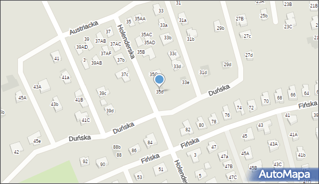 Koszalin, Austriacka, 35d, mapa Koszalina