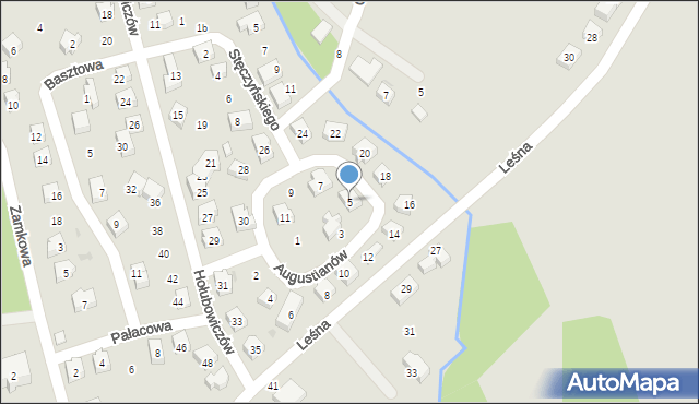Sobótka, Augustianów, 5, mapa Sobótka