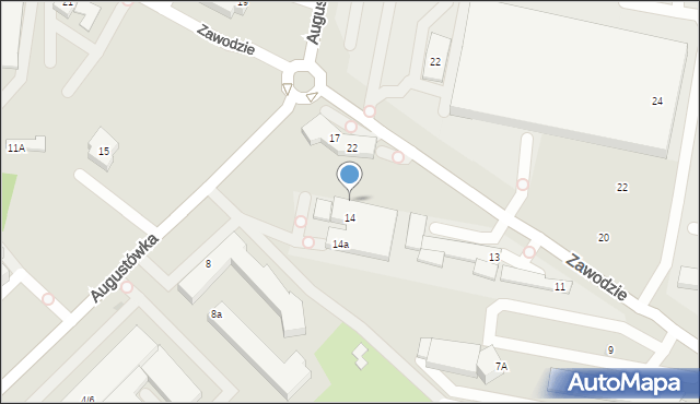 Warszawa, Augustówka, 16, mapa Warszawy
