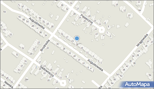 Wrocław, Augustowska, 19, mapa Wrocławia