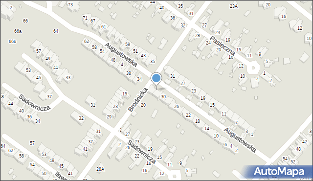 Wrocław, Augustowska, 32, mapa Wrocławia