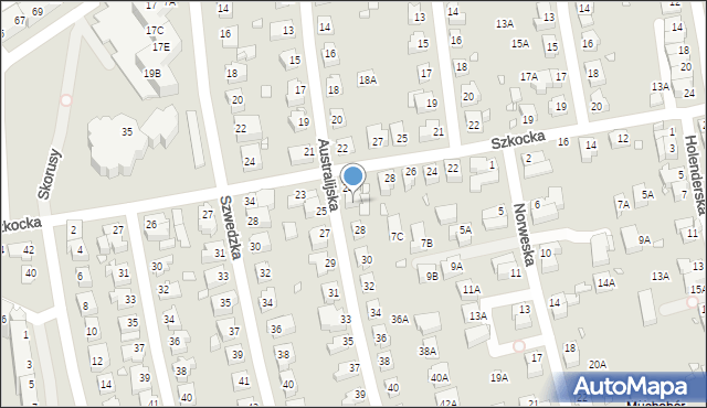 Wrocław, Australijska, 26, mapa Wrocławia